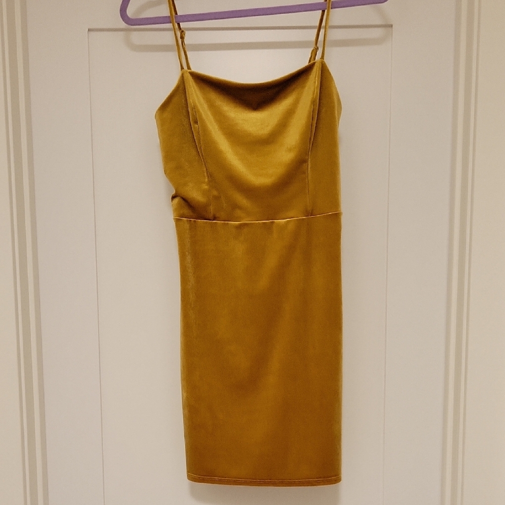 3/$40 Urban Outfitters Mustard Gold Mini Dress